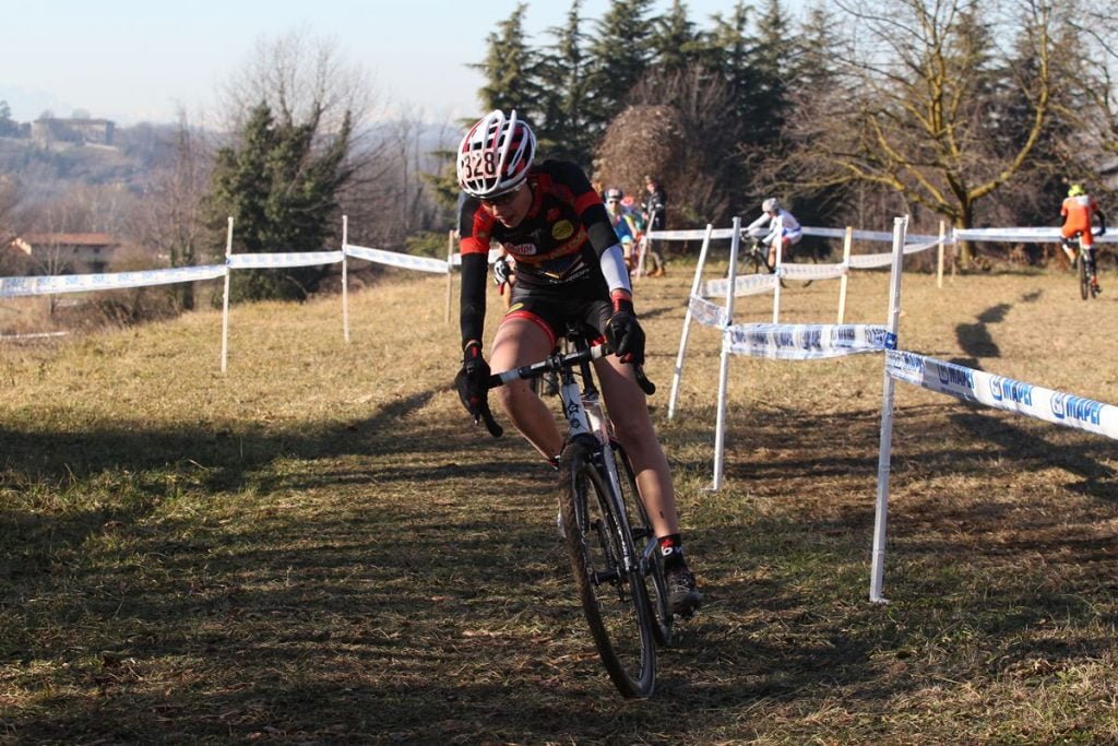Sylvie Truc nel ciclocross di Lurago d'Erba